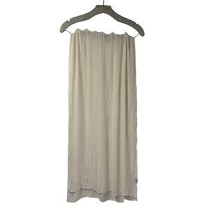 Kenneth Cole Ivory Beaded Silk Scarf